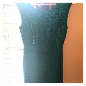 Sequin green cocktail/ prom dress